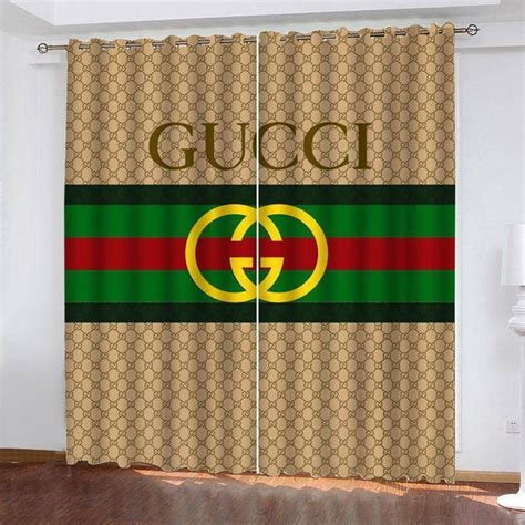 gucci curtain design|Gucci wallpaper bedroom.